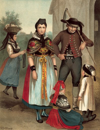 German Costume, Nieder-Churhessen, Nenndorf by Albert Kretschmer